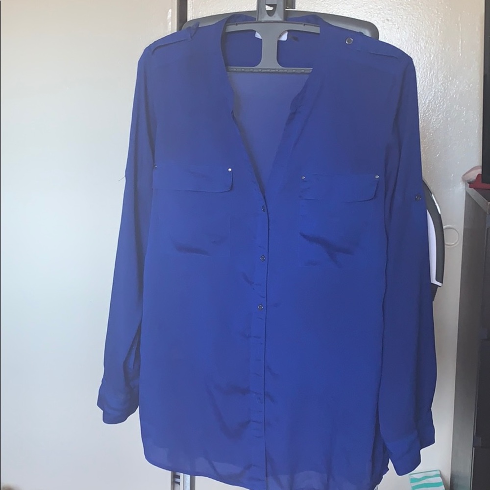 Blue Calvin Klein blouse